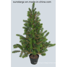 PE American Pine Tree Artificial Plant Potted for Christmas Decoration (47820)